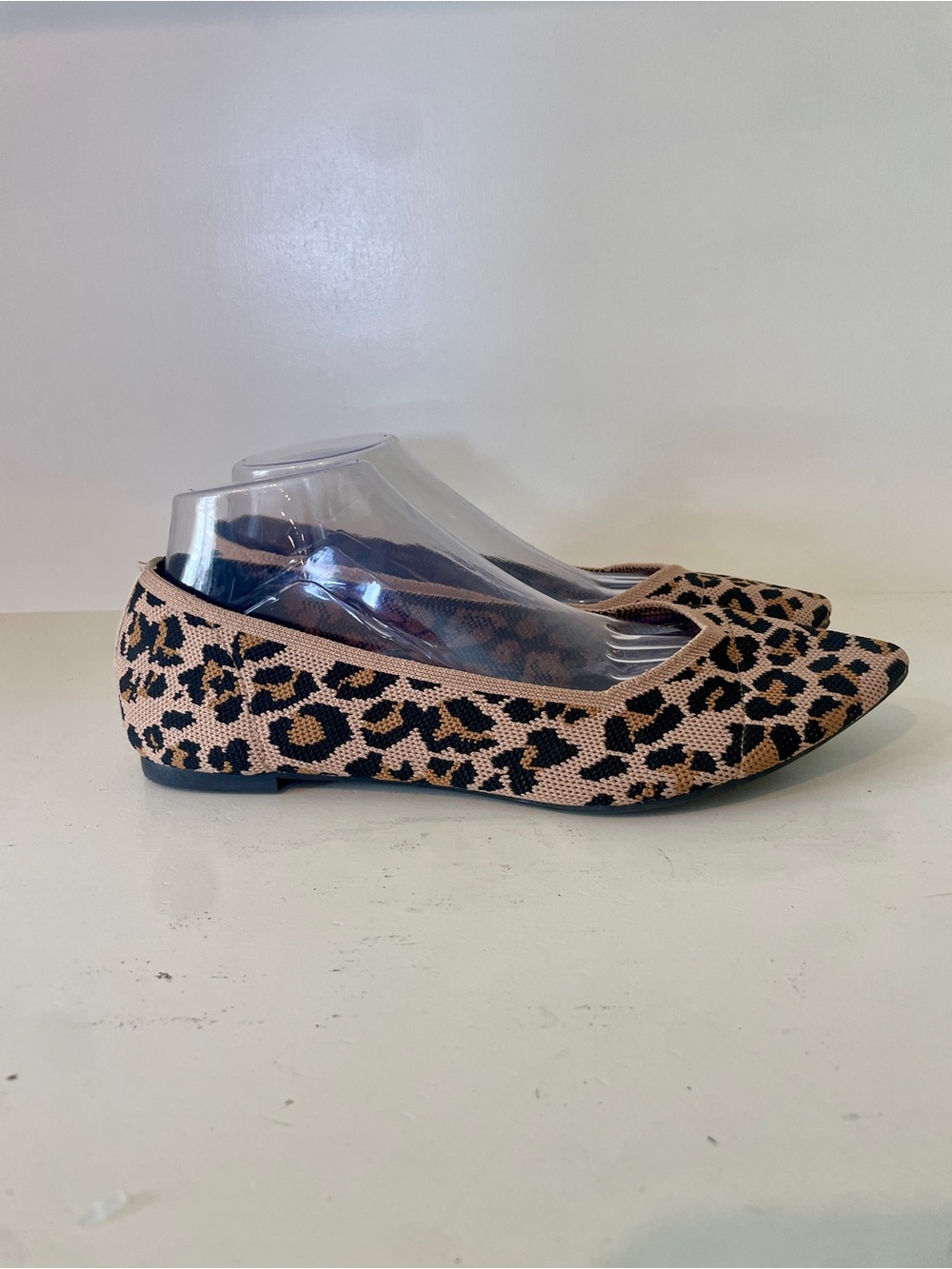 torrid Leopard Print Pointed Toe Flats in Tan and Black